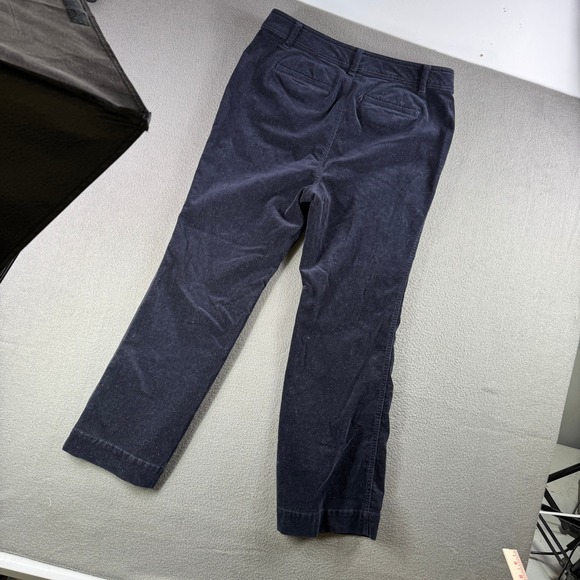 Talbots Corduroy Flare Pants Women 12P Navy Blue Cotton Spandex Stretch - Picture 3 of 10